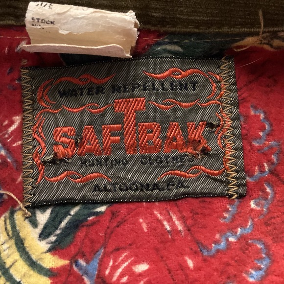 Vintage SafTbak Shooting Bird Hunting Canvas Mens Jacket size 40 made in USA - Picture 11 of 16